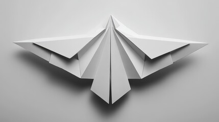 Modern Minimalist Origami Airplane Art for Contemporary Decor and Creative Projects
