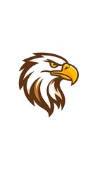 Obraz premium Profile view of an eagle's head. Bold graphic