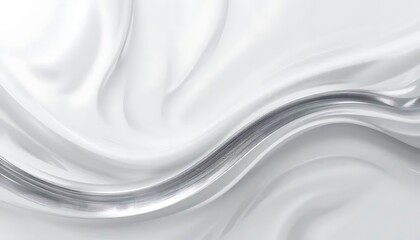 Obraz premium Abstract White Fabric with Silver Wave Texture