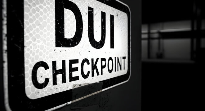 Warning Message Drivers Regarding A Potential Danger Of Drinking And Driving
