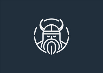 Viking line logo symbolizing strength, resilience, and fearless tradition.