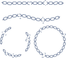 破損したチェーン