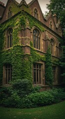 Fototapeta premium Old Ivy-Covered Building