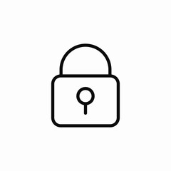 lock safety icon sign vector