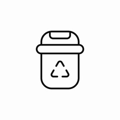 recycling brush icon sign vector