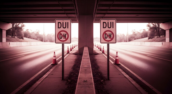 Warning Against Drunk Driving Conceptual Image Promoting Responsible Road Behavior