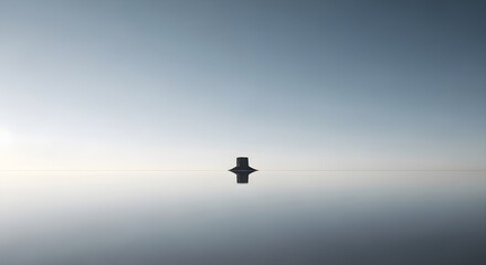 Fototapeta premium silhouette of the lake