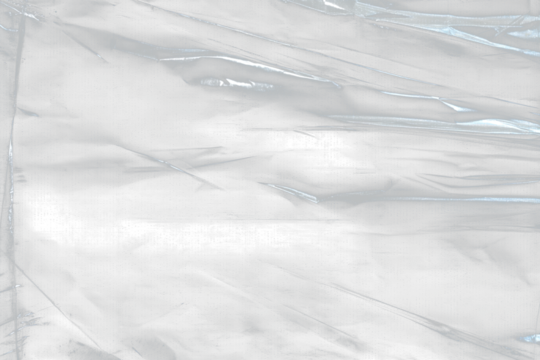 Transparant wrinkled plastic, white plastic or polyethylene bag texture, macro,no background