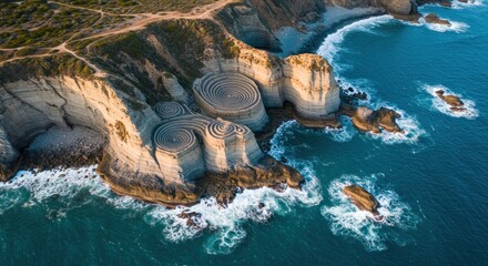 Coastal rock formations