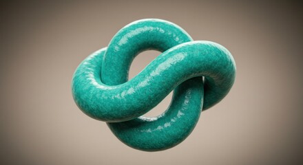 Teal Knotted Form (1)