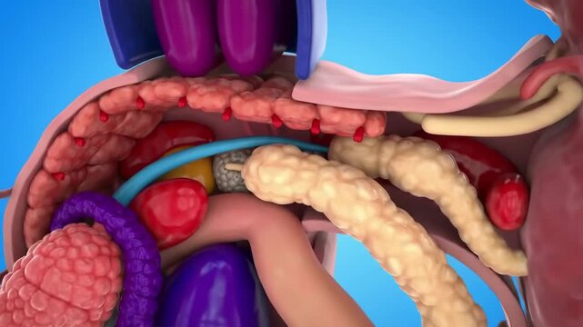 Human Organ Anatomy Illustration