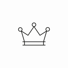 king crown icon sign vector