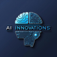 Illustration showcasing artificial intelligence innovations with a stylized brain design concept
