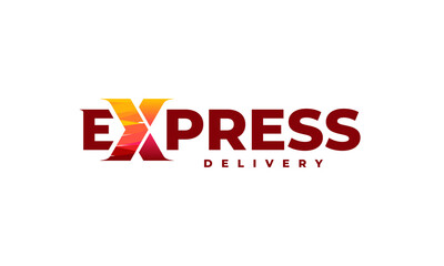 Fast Forward Express logo designs vector, Modern Express logo template