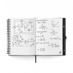 Laboratory Notebook with Formulas