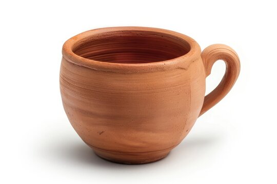 vibrant image of A collection of ceramic mugs for coffee or tea.