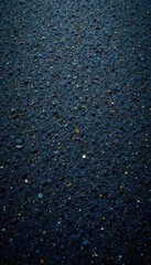 Dark grey asphalt road, coarse texture backdrop, black, material
