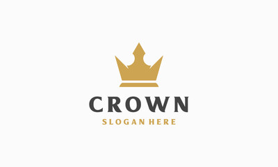 Simple Luxury Crown Logo template