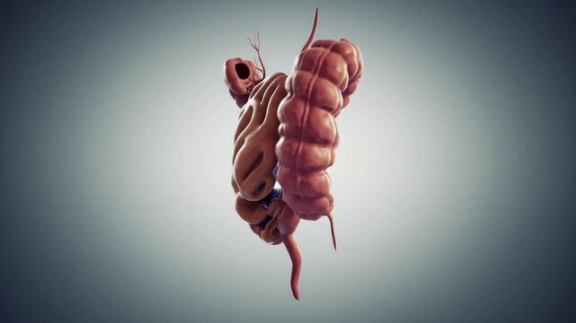 Human Colon Anatomy Animation