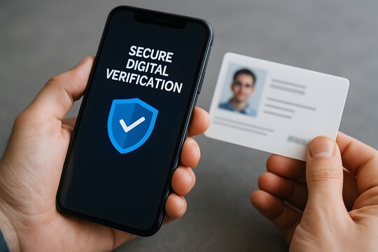 Digital identity verification secure online id check using mobile technology