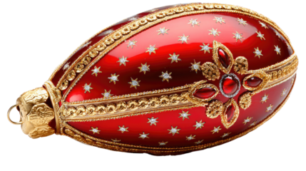Red Decorative Ornament: A stunning red ornament is a festive adornment, capturing intricate detail and elegance, perfect for seasonal decor.