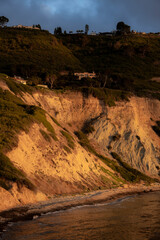 Portrait Style of beach, bluff and canyon