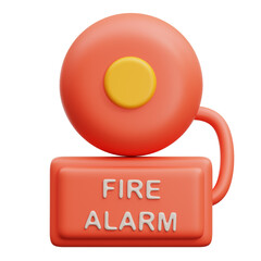 3d illustration fire alarm. Great for presentations, web design, and fire safety content