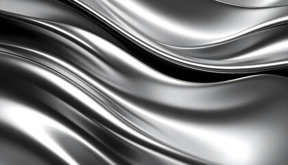 Fluid metallic surface with smooth flowing light waves