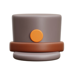 3d illustration Bellboy Hat, representing hotel porter services, guest assistance, and hospitality staff