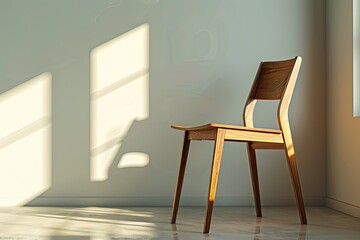 Premium Quality Picture of a Photo of a Minimalist Dining Chair