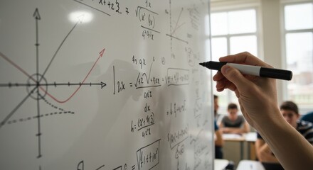 Classroom math lesson