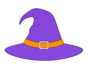 Naklejka premium black hat with a hat