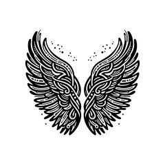 Obraz premium abstract Wings for freedom icon
