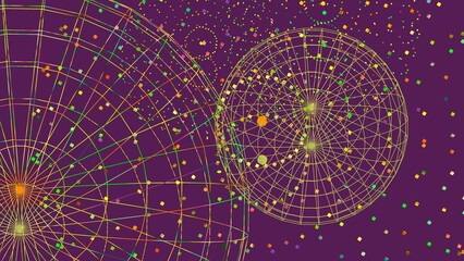 Background with abstract shapes.Backdrop in UHD format 3840x2160.Wallpaper 4k.