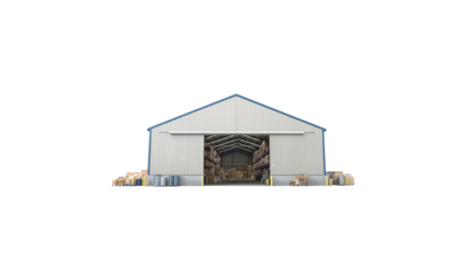 warehouse on transparent background png