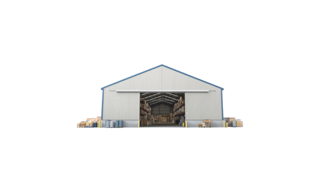 warehouse on transparent background png
