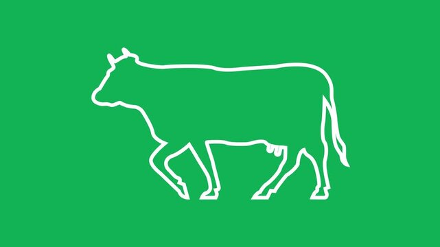 Cow icon illustration isolated vector sign symbol