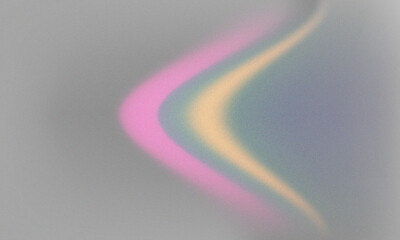 Vibrant neon light wave, a retro style blend of pink, yellow, blue, and green colors