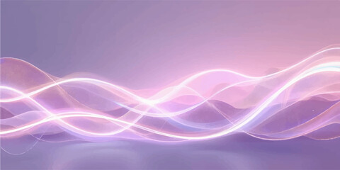 Purple abstract smoke with flowing waves and colourful gradient background