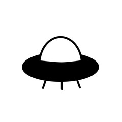 A simple vector icon of a UFO. Clean, minimal design perfect for sci-fi, alien, and space-themed projects.