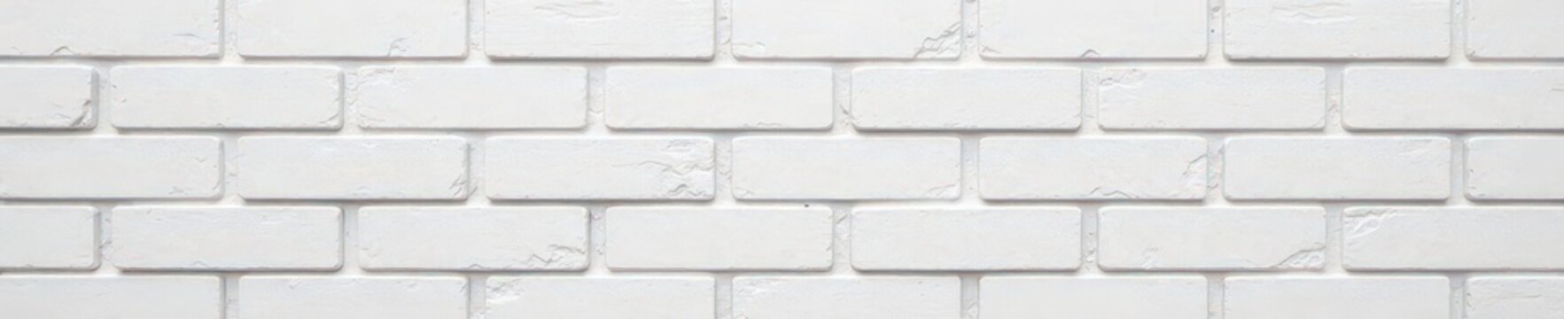 Fototapeta Clean lines, uniform light grey bricks, subtle shadow , wall, stone