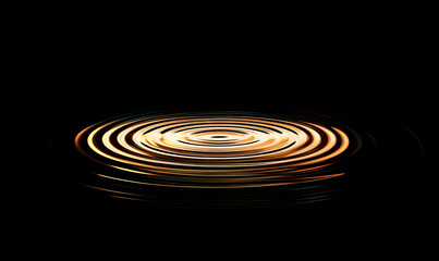 water in dynamic motion, isolated on black background for commercial use.