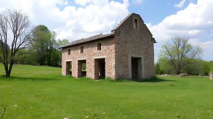 Obraz premium Granary ruin in Kiszombor