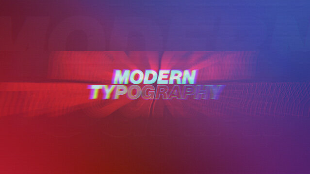Retro Glitch Title