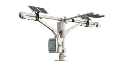 Advanced Automated Irrigation System for Sustainable Farming on Transparent Background