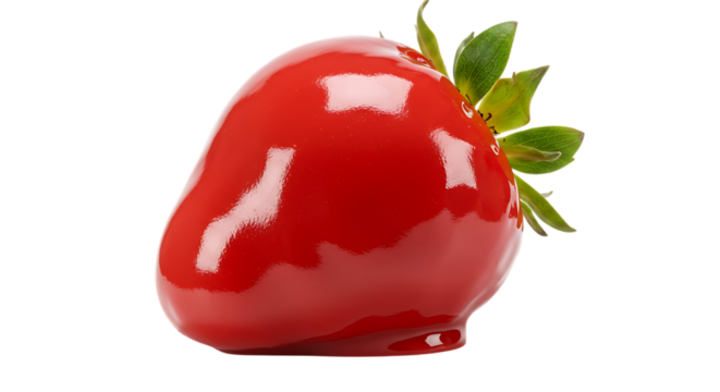 Strawberry covered in caramel Brazilian Strawberry of love " morango do amor" transparent image png