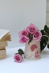 Bouquet of pink roses