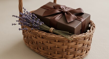 Gift basket with lavender