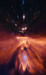 sola flare at the sun