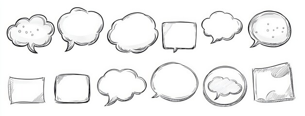 Versatile and customizable speech bubble designs for any creative endeavor.